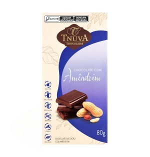 TABLETE CHOCOLATE COM AMENDOIM 80G
