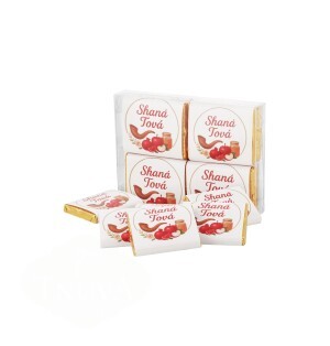 CX TABLETINHOS DE CHOCOLATE SHANÁ TOVÁ SIMPLES 112 GR(8 UNID.) - ROSH HASHANÁ